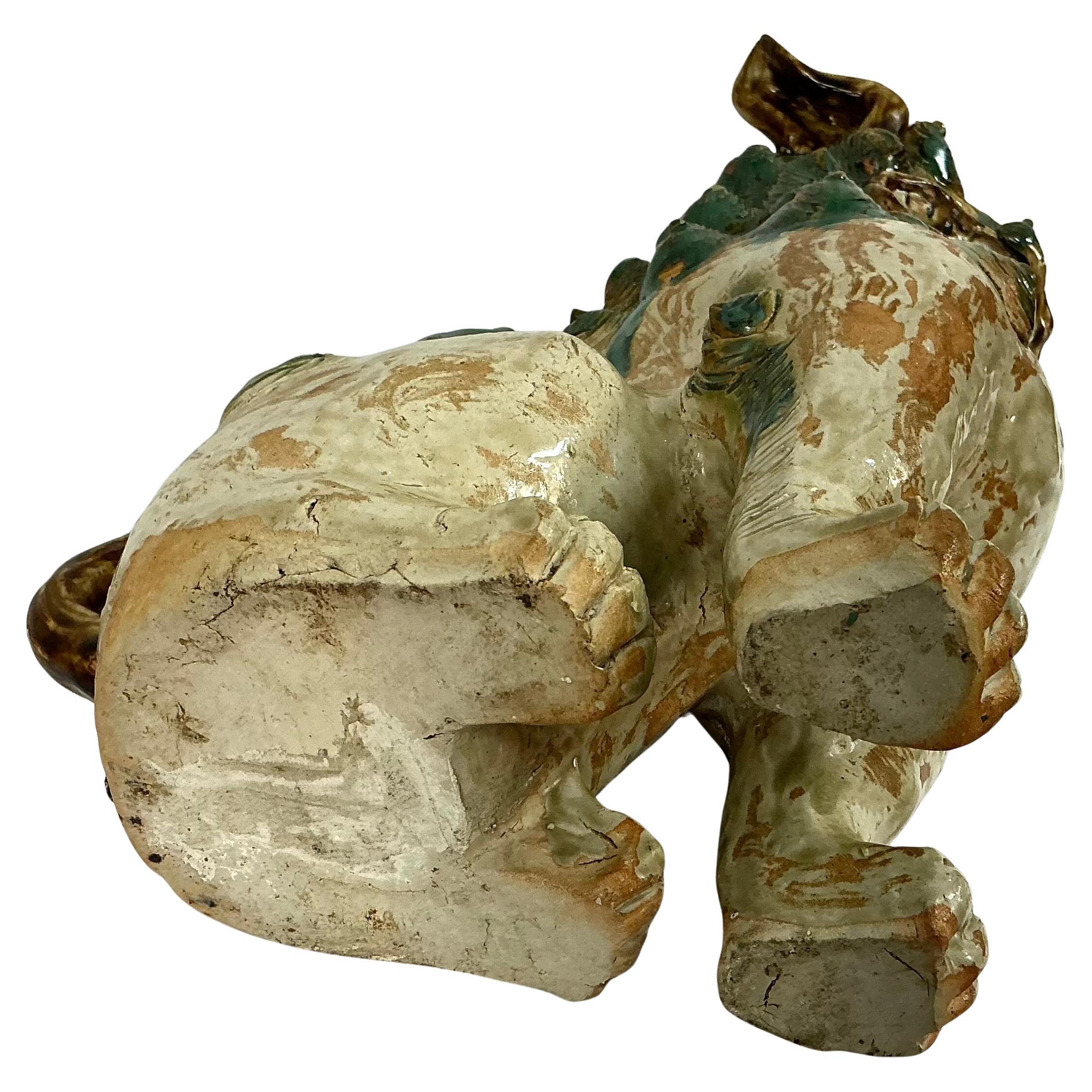 Chinese Shisa Foo Dog Figurines, A Pair For Sale 2