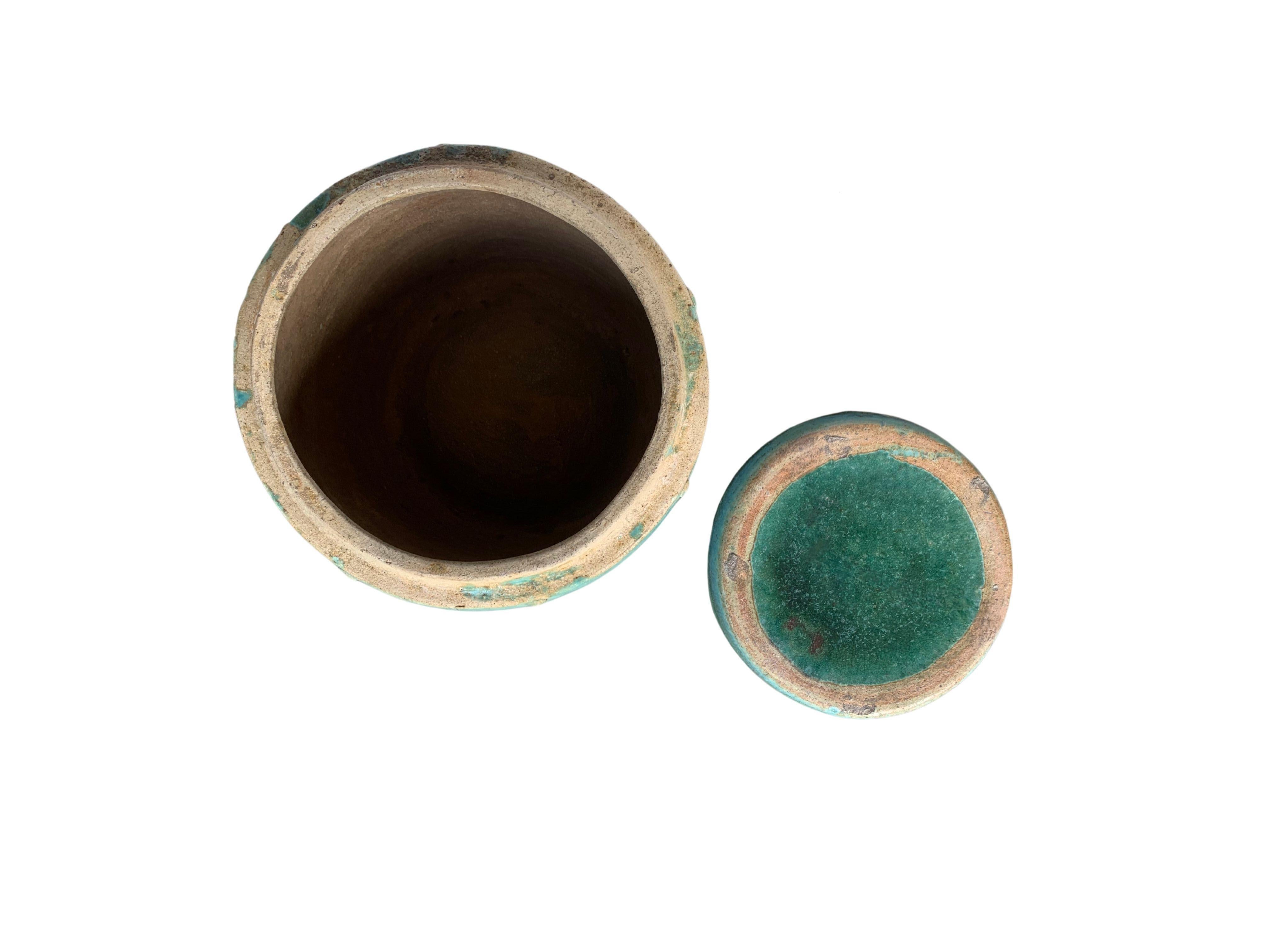Cinese Vaso / fioriera cinese in ceramica smaltata Shiwan, 1900 ca. in vendita