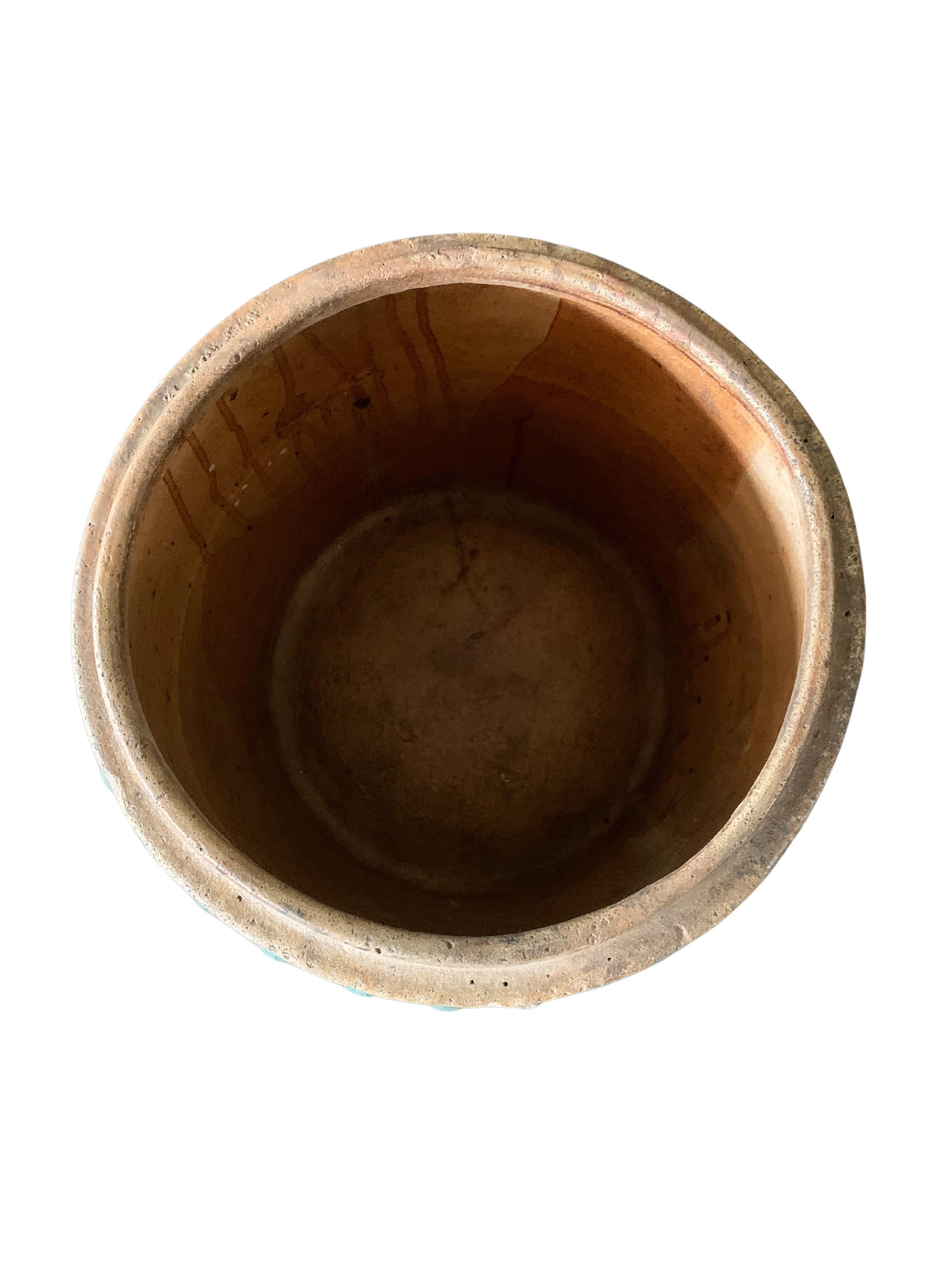 Vaso / fioriera in ceramica smaltata cinese Shiwan Greene & Greene, 1900 ca. In condizioni buone in vendita a Jimbaran, Bali