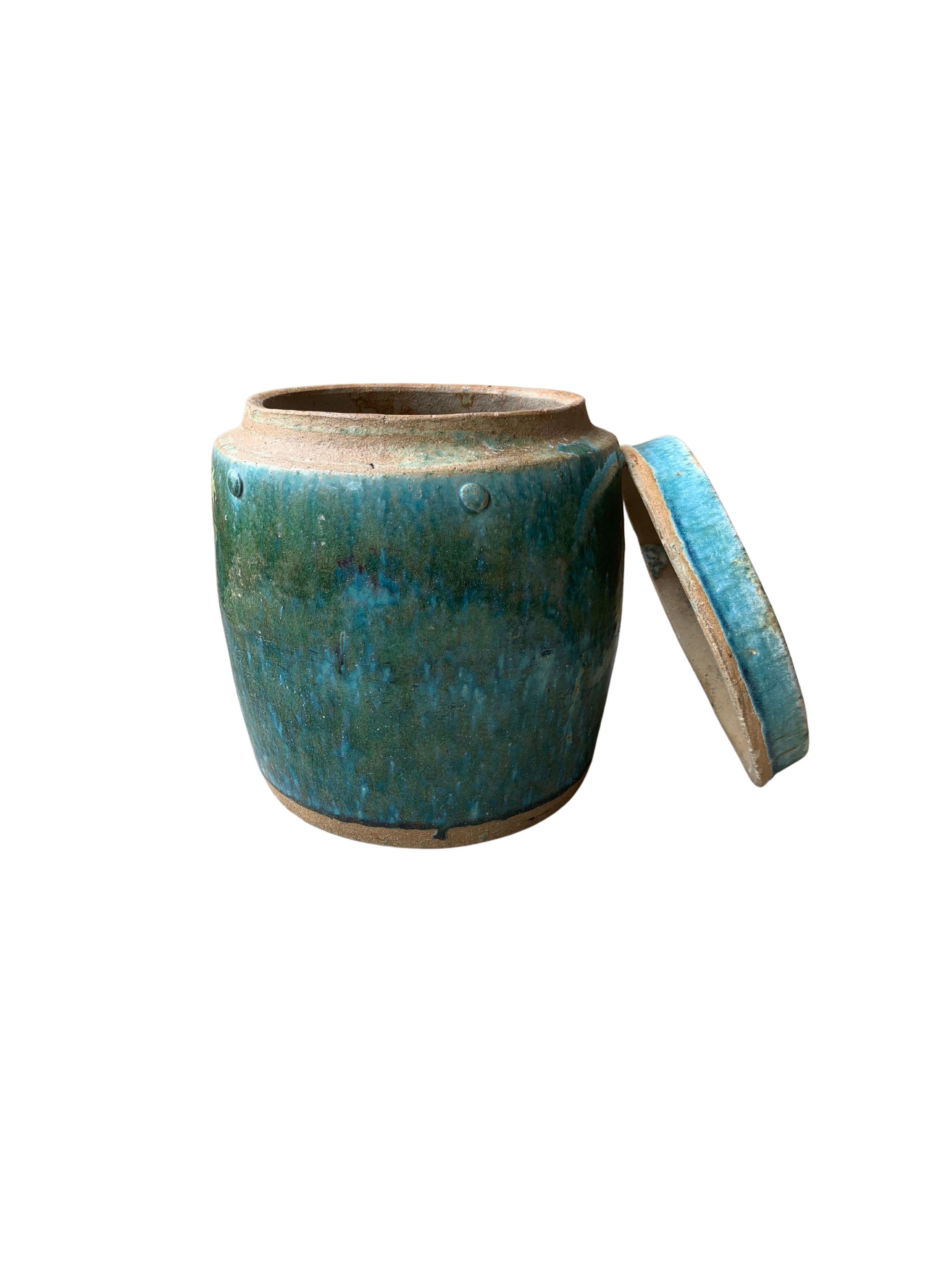 Qing Vaso / fioriera in ceramica smaltata cinese Shiwan Greene & Greene, 1900 ca. in vendita