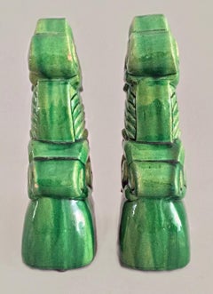 Chinese Shiwan Ware Pottery Roof Tiles, circa 1880