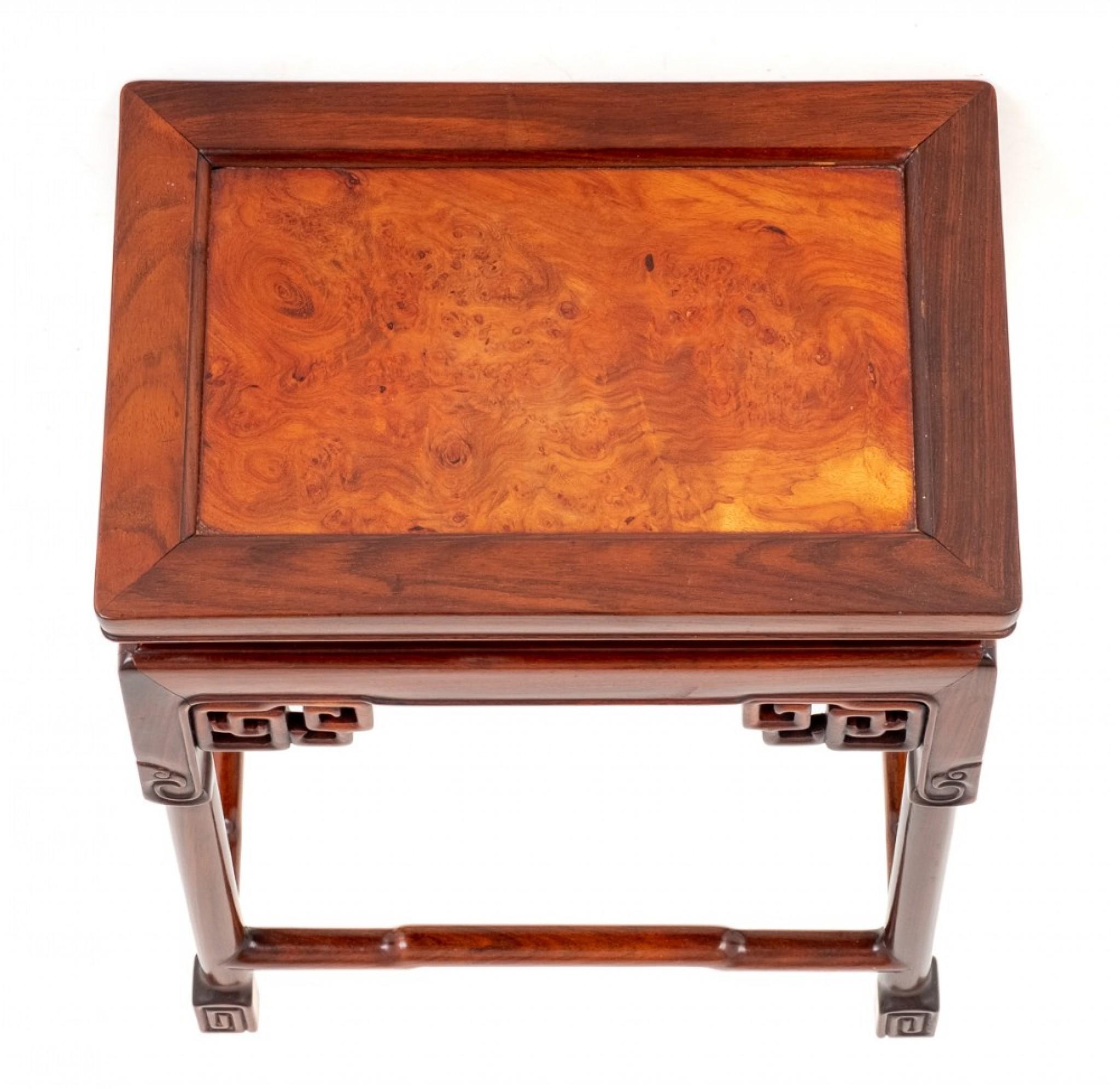 Chinese Side Table Antique Hardwood, 1920 In Good Condition In Potters Bar, GB