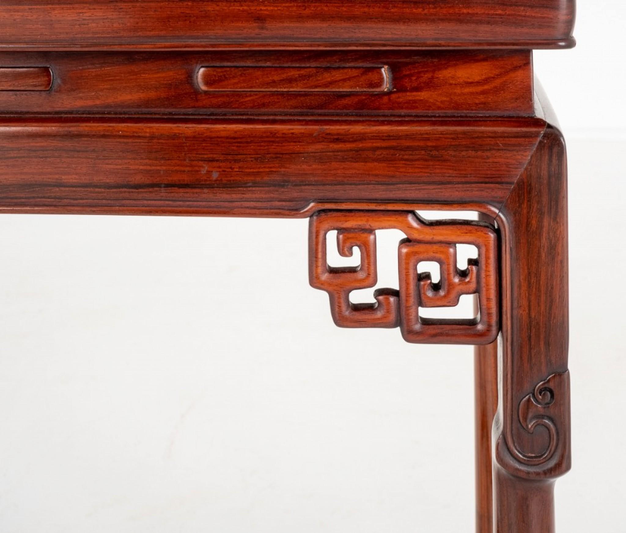 Chinese Side Table Antique Hardwood, 1920 2