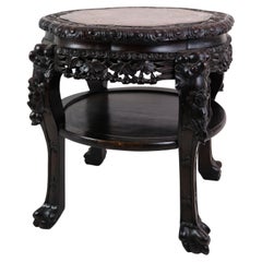 Chinese Side Table, Detailed Cuts, 1920s