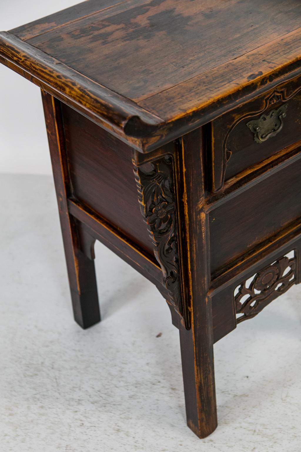 Brass Chinese Side Table
