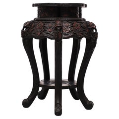 Used Chinese Side Table Hand Carved, 1920/30