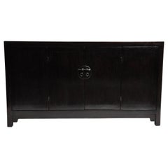 Chinese Sideboard with Bi-Fold Doors and Shelf