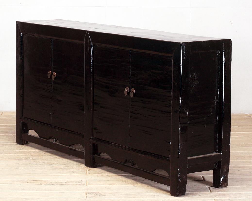 19th Century Chinese Sideboard with Four Doors and Restoration