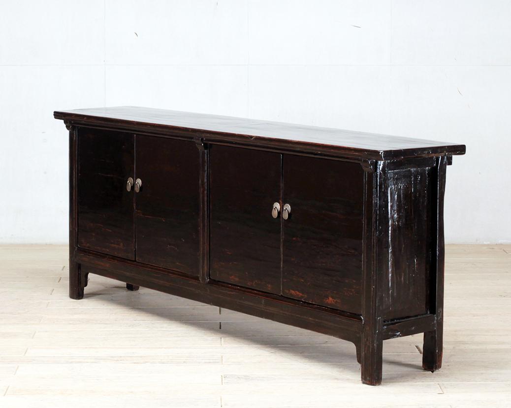 19th Century Chinese Sideboard with Four Doors and Restoration