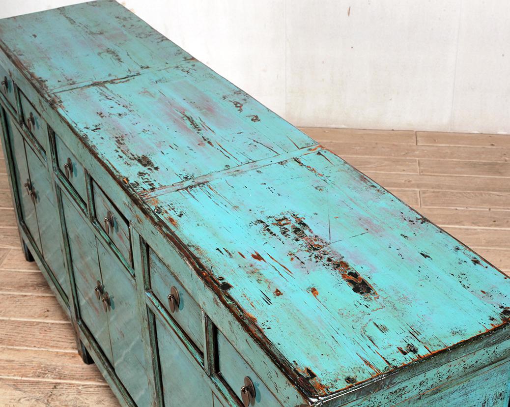 Chinese Sideboard with Six Drawers and Restoration 2