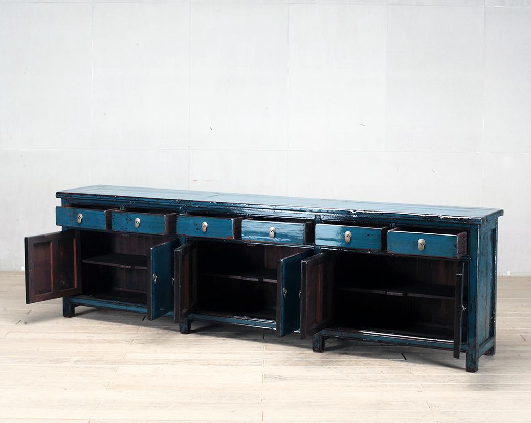 Chinese Sideboard with Six Drawers and Restoration 2