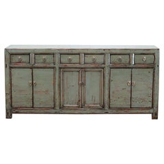 Chinese Sideboard with Six Drawers and Restoration