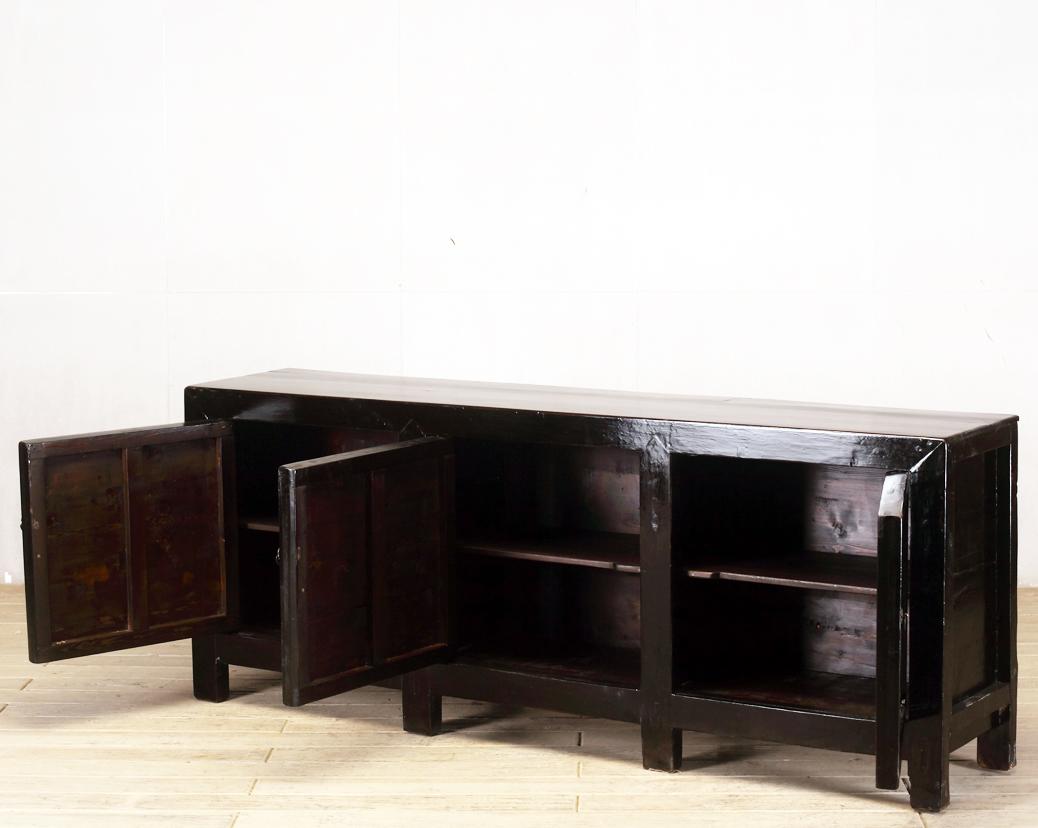 Chinese Sideboard with Three Drawers and Restoration 1