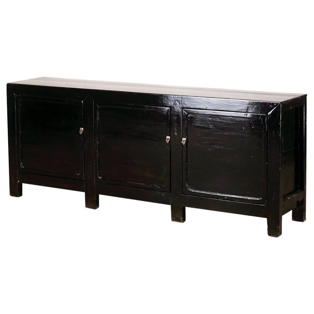 Chinese Sideboard with Three Drawers and Restoration