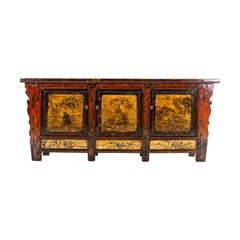 Chinese Sideboard with Three Drawers and Three Doors