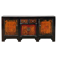 Chinese Sideboard with Two Drawers and Restoration