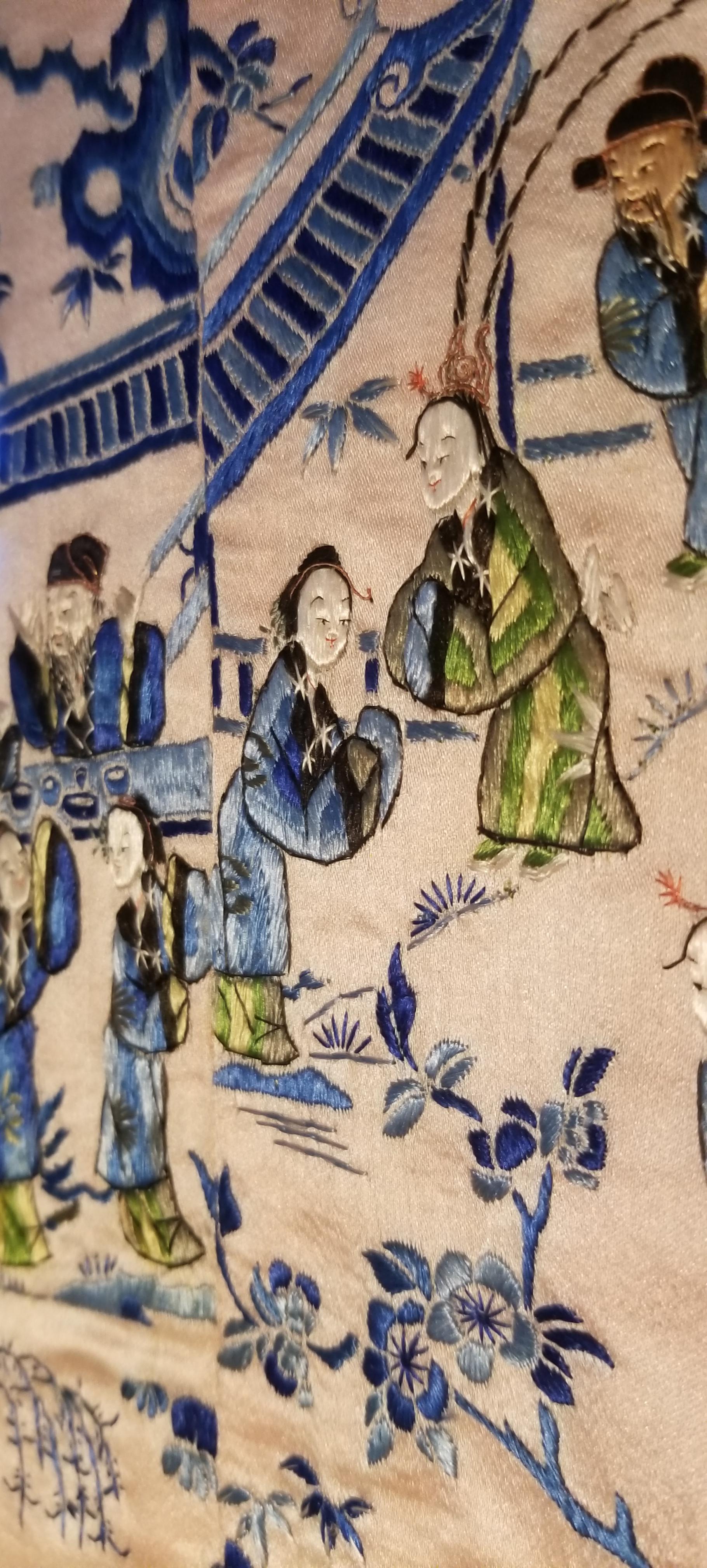 Chinese Silk Embroidery 19th Century 1