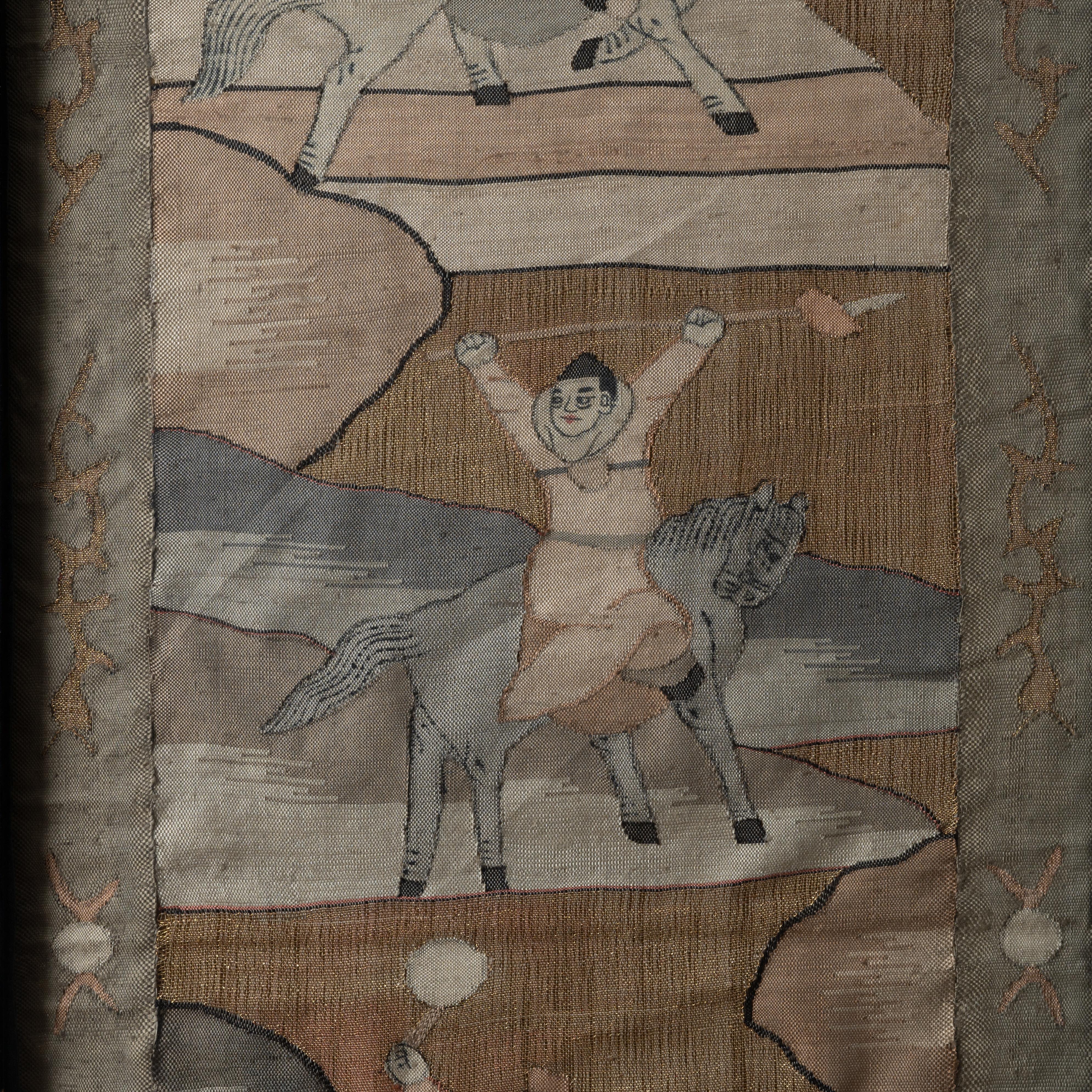 Chinese Silk Kesi Panels, 19th Century For Sale 4