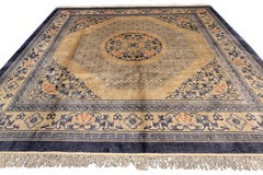 Chinese Silk Rug Mid-Century