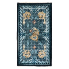 Zabihi Collection Chinese Silk Scatter Dragon Rug