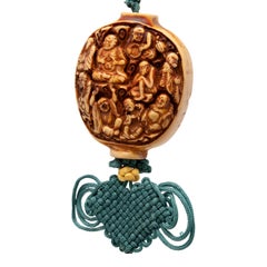 Chinese Silk Tassel with Eighteen Luohan Charm