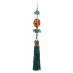 Used Chinese Silk Tassel with Eighteen Luohan Charm