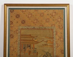 Chinese Silk Woven Panel