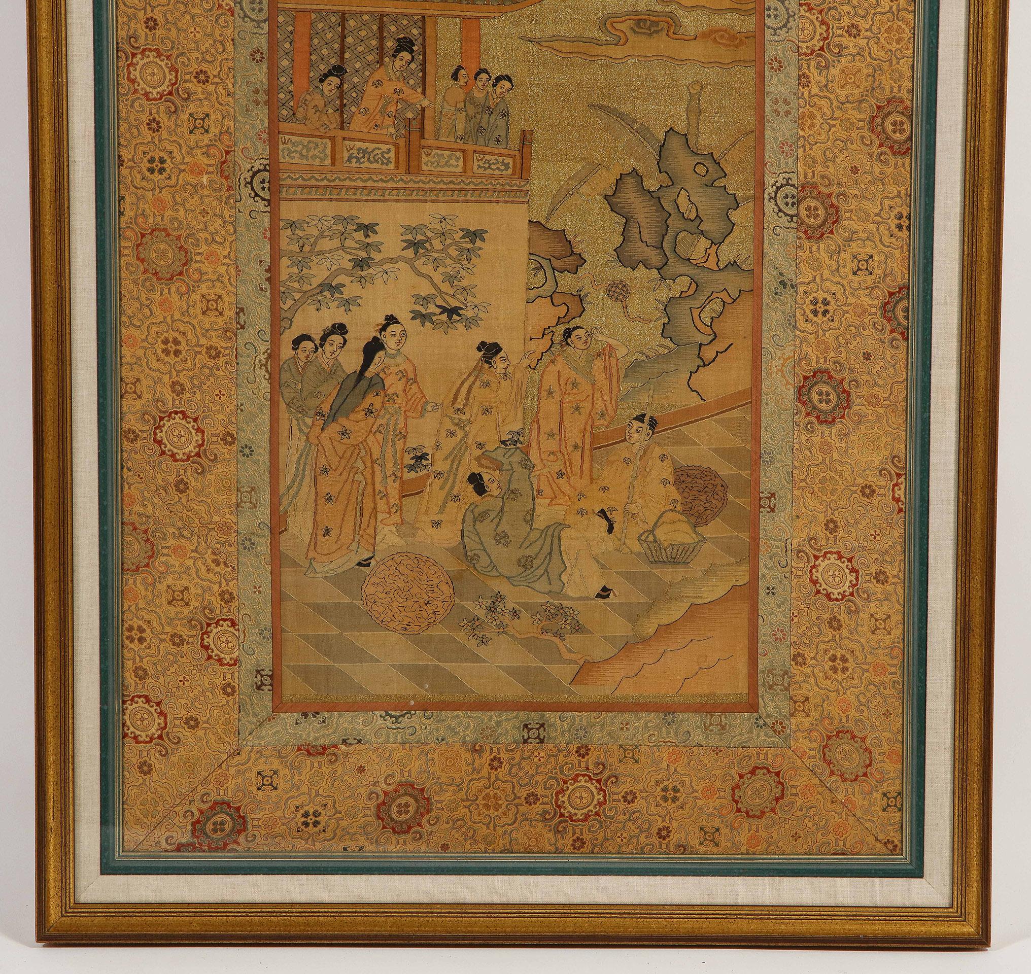 Chinese Silk Woven Panel For Sale 2