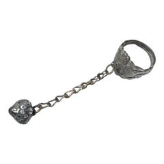 Antique Chinese Silver Charm Ring, circa 1900