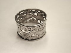 Chinese Silver Dragon Napkin Ring Dated circa 1900