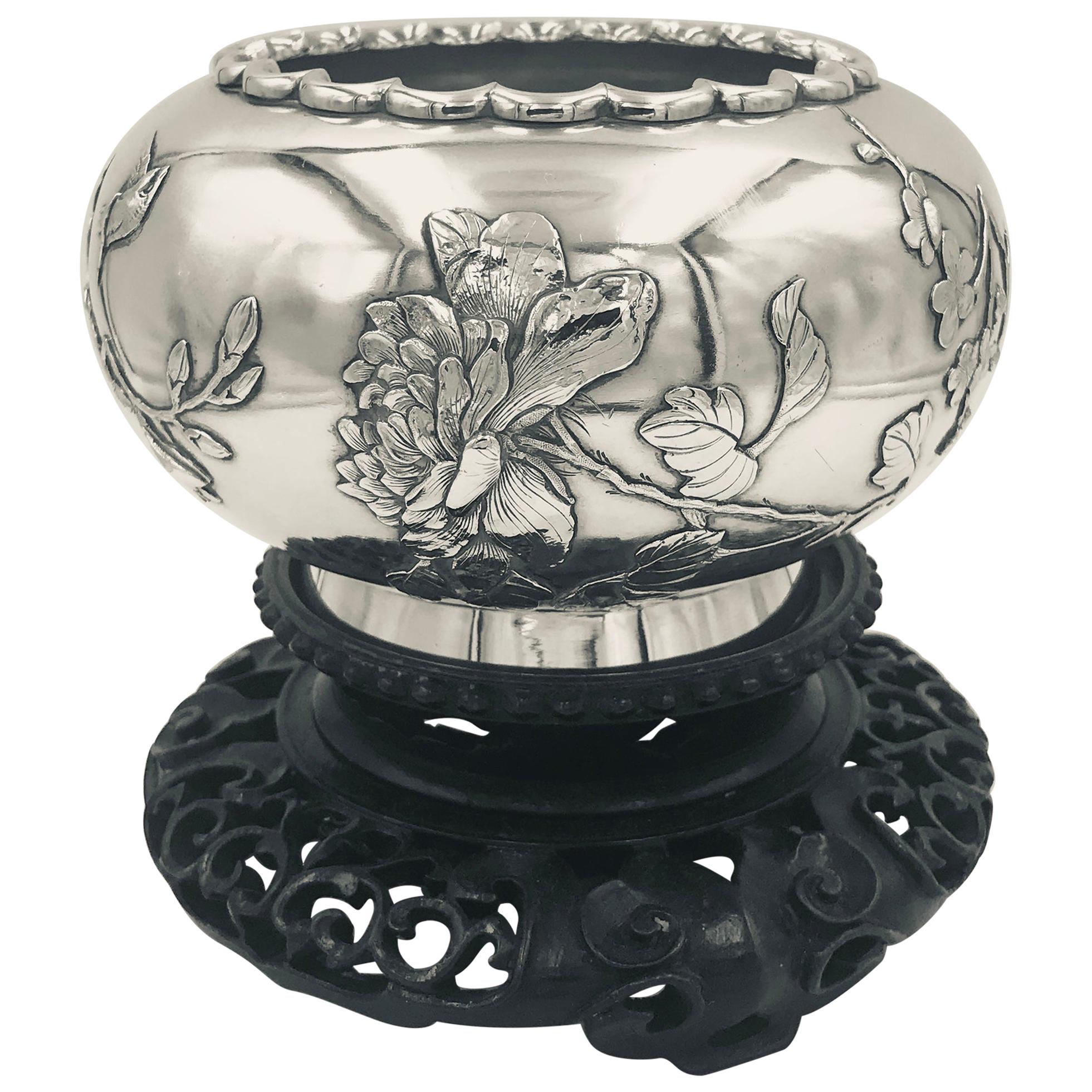 Chinese Silver Export Silver Bowl
