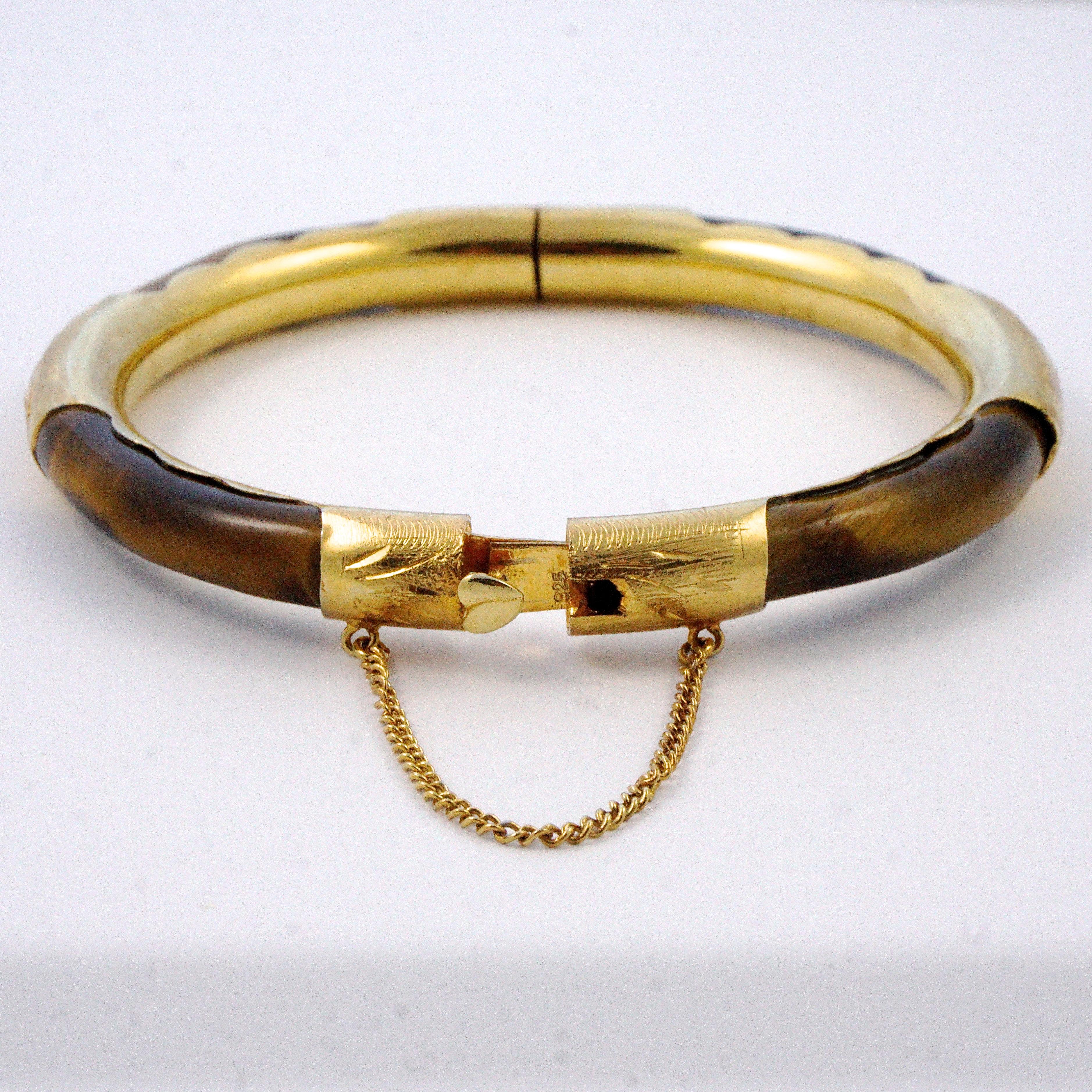 bangle with safety chain