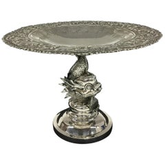 Tazza cinese in argento di Tien Shing, Hong Kong, XIX secolo