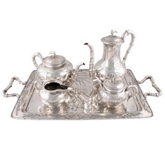 Chinese Silver Tea and Coffee Service