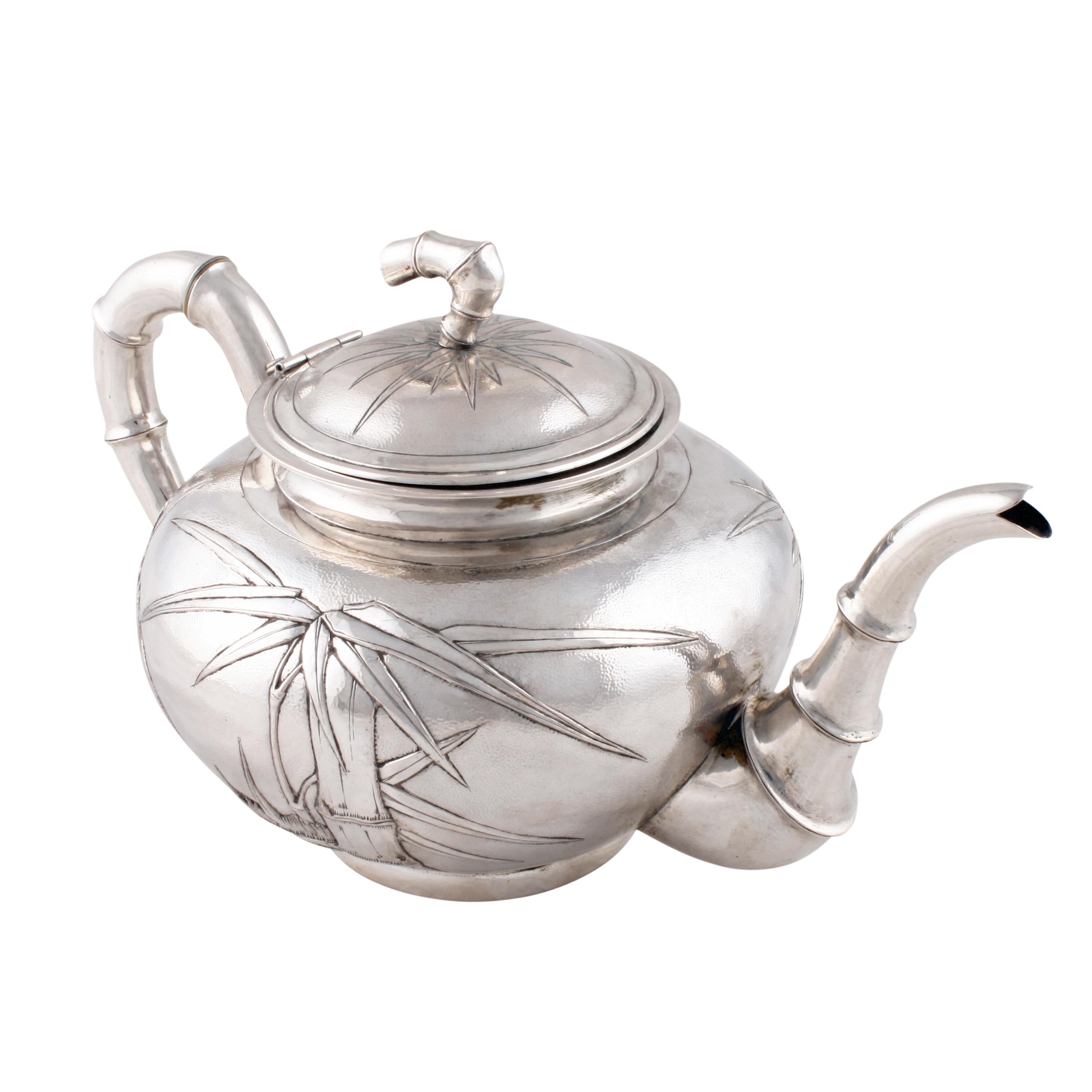 Chinese Silver Tea and Coffee Service For Sale 1
