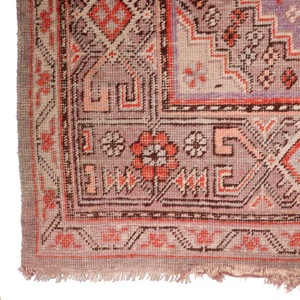 Chinese Sinkiang Geometric Rug, Khotan Xinjiang Province (East Turkestan) For Sale 6