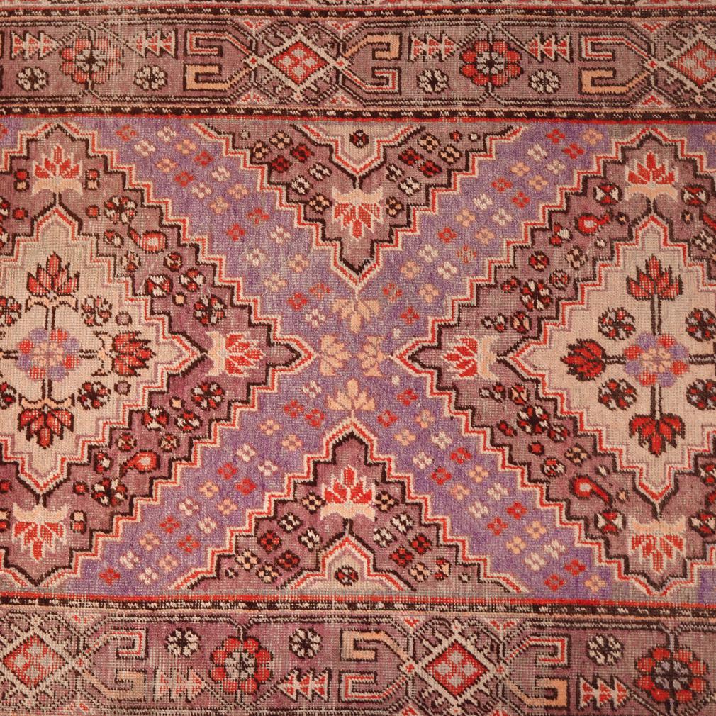 20th Century Chinese Sinkiang Geometric Rug, Khotan Xinjiang Province (East Turkestan) For Sale