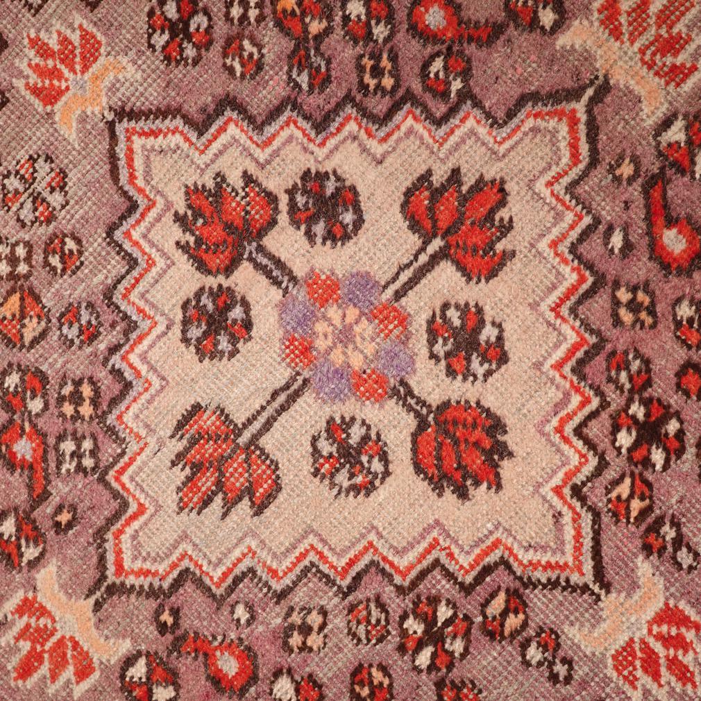 Wool Chinese Sinkiang Geometric Rug, Khotan Xinjiang Province (East Turkestan) For Sale