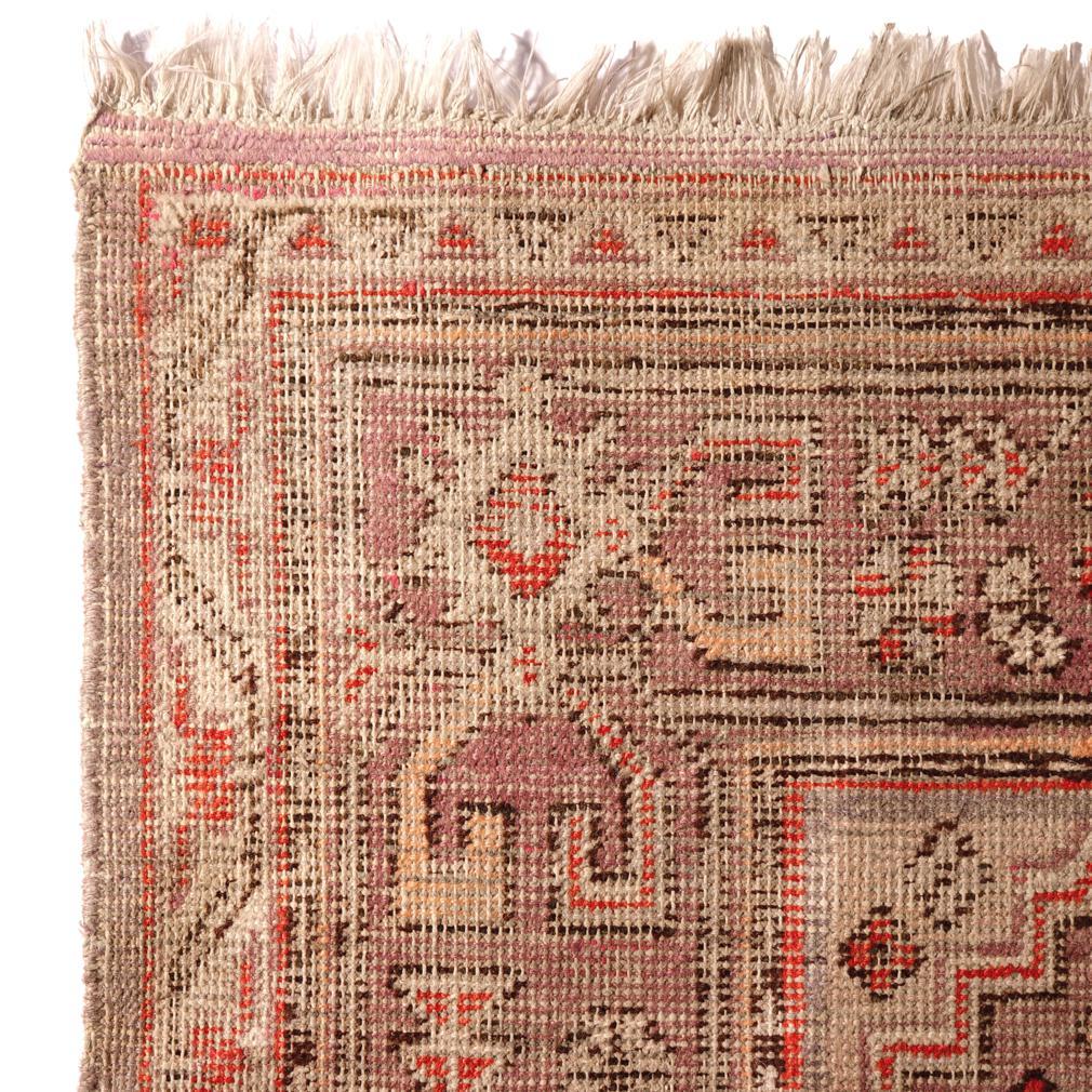 Chinese Sinkiang Geometric Rug, Khotan Xinjiang Province (East Turkestan) For Sale 3