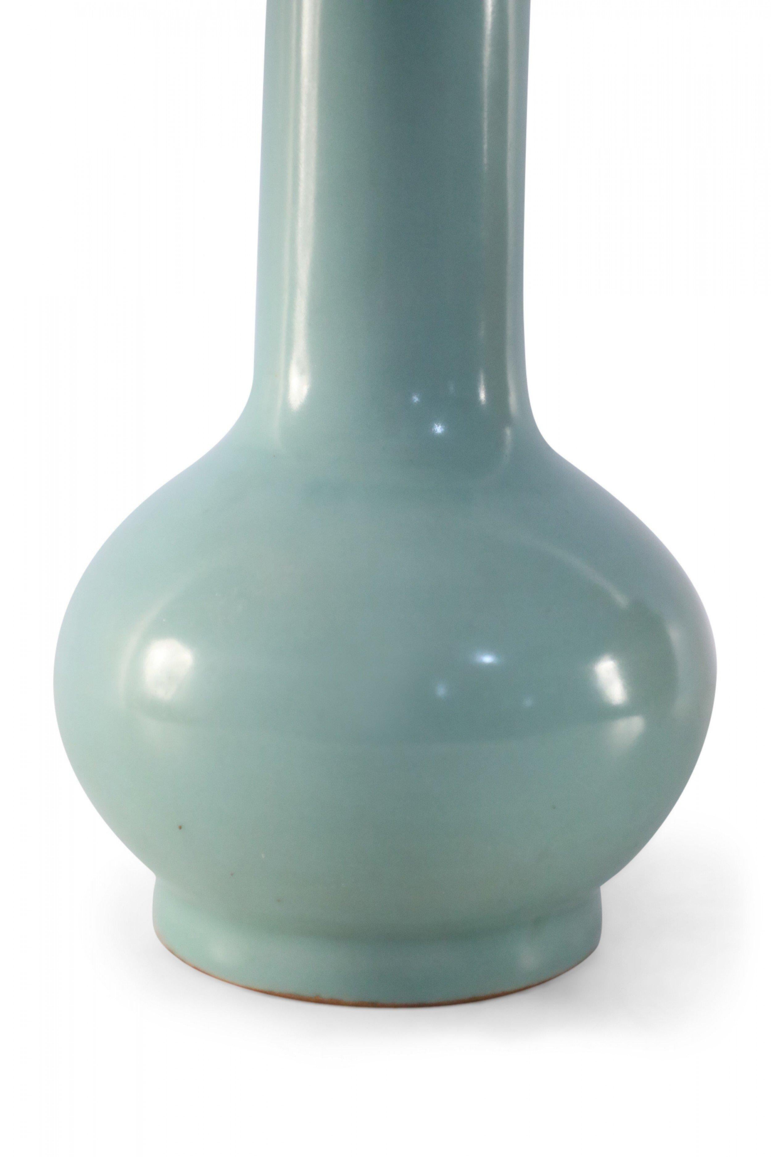 Chinese Sky Blue Gourd Porcelain Vase For Sale 5