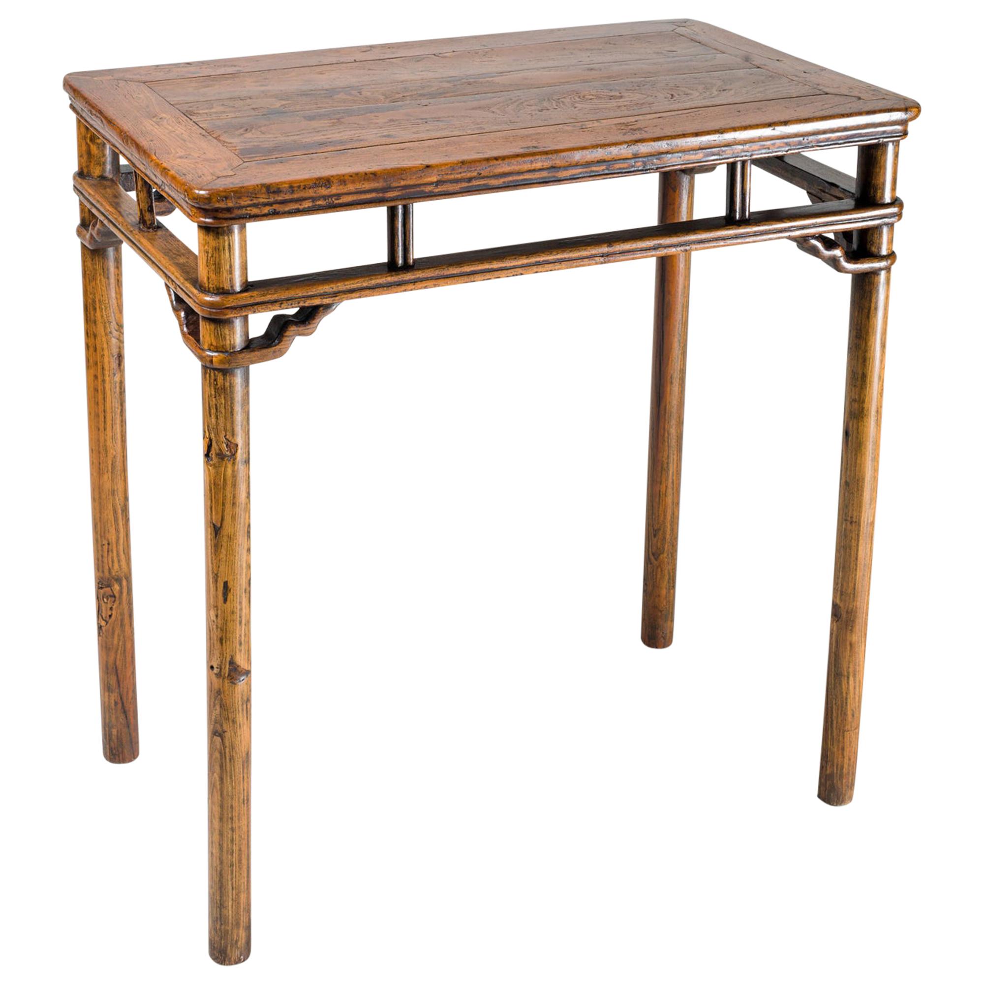Chinese Small Elm Scribe's Table For Sale