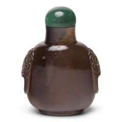 Chinese Smoky Agate Baluster Snuff Bottle, c. 1900