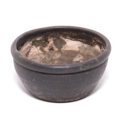 Chinese Smoky Black Clay Basin, circa 1900