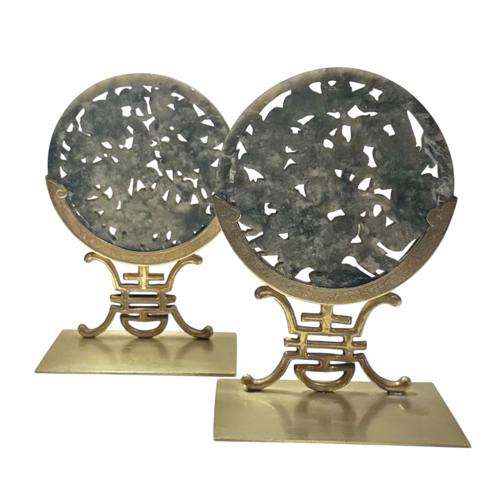 Decorazioni cinesi in pietra ollare e bronzo in vendita 1