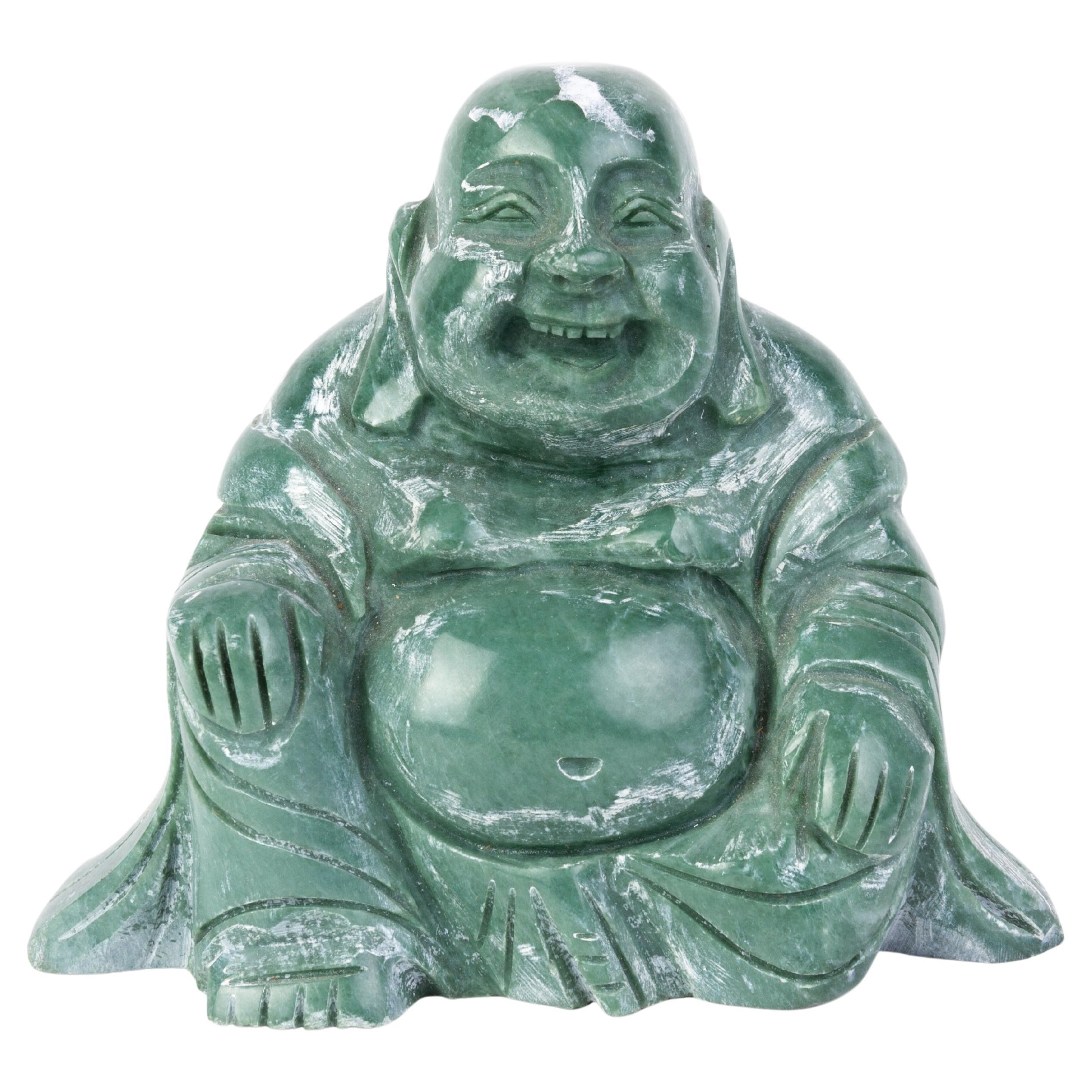 Chinese Soapstone Buddha Buddhist Carving Sculpture 19th Century Qing For Sale