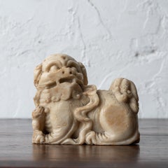 Chinese Soapstone Guardian Lion, 19th Century