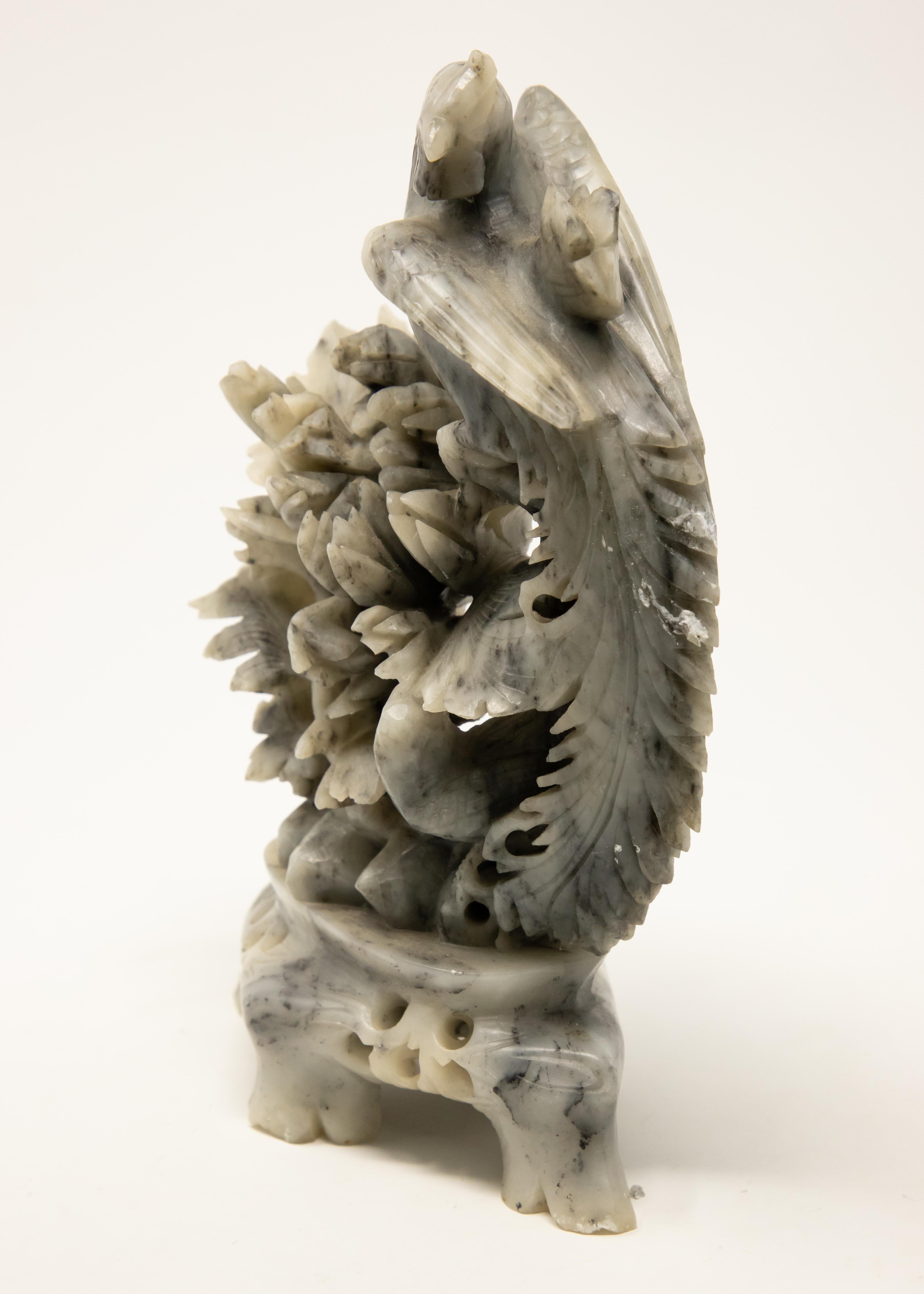 Chinese Soapstone Hand Carved with Phoenix 2