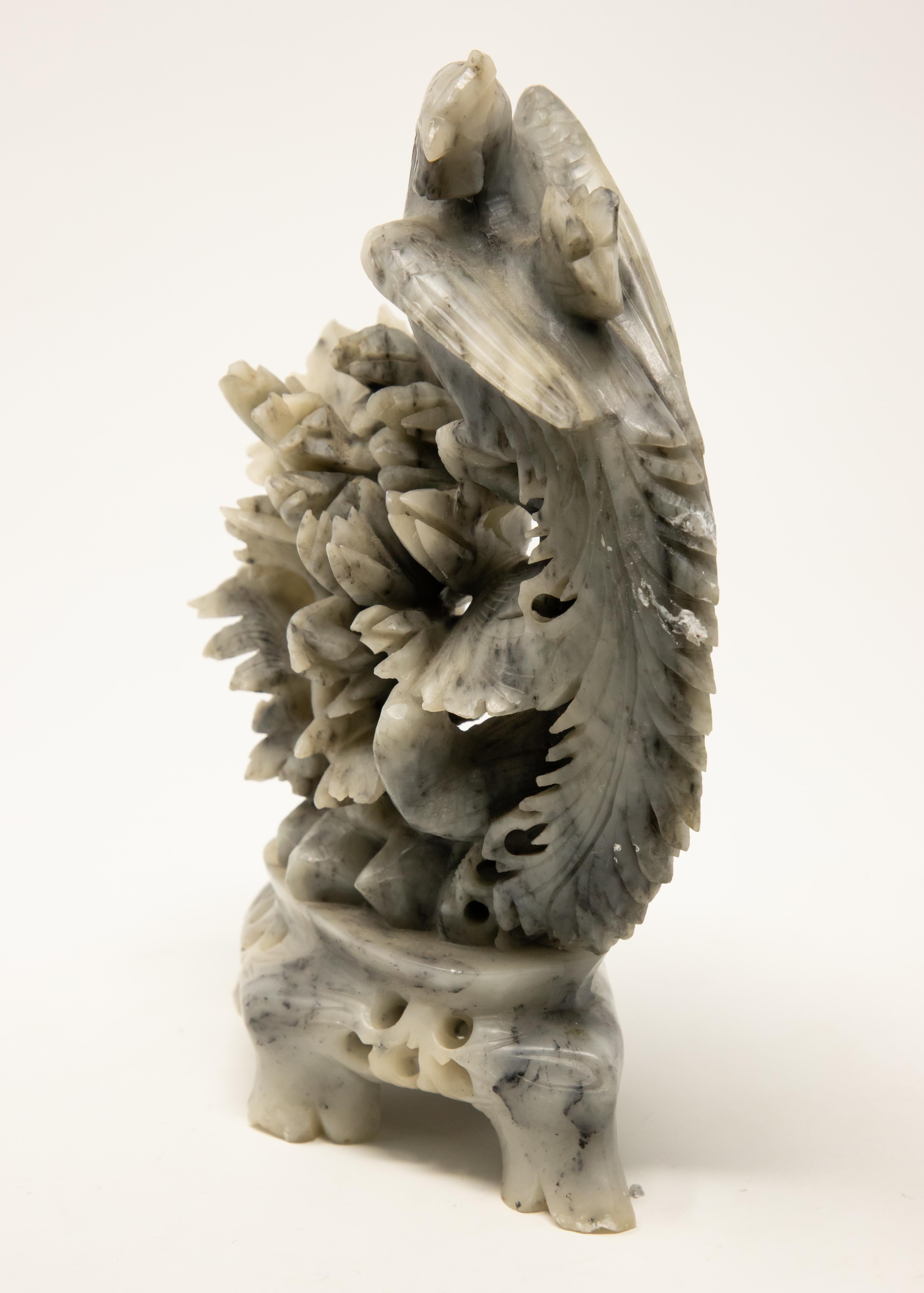 Chinese Soapstone Hand Carved with Phoenix 3