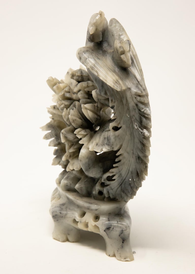 Chinese Soapstone Hand Carved with Phoenix at 1stDibs
