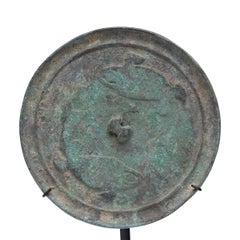 Chinese Song Bronze Mirror with Twin Fish, c. 1200